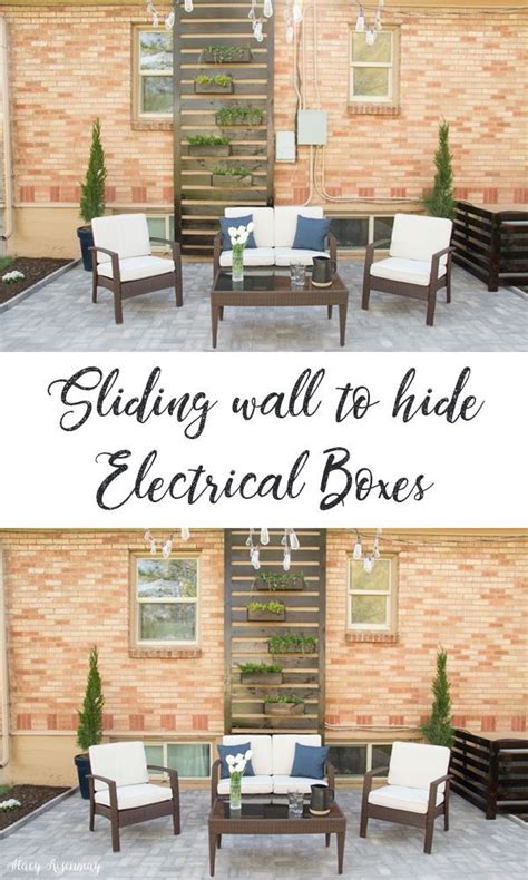 how to hide electrical box on wall outside|how to hide wire outlets.